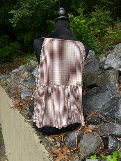 Scissor Me Timbers - Gingham Apron Top