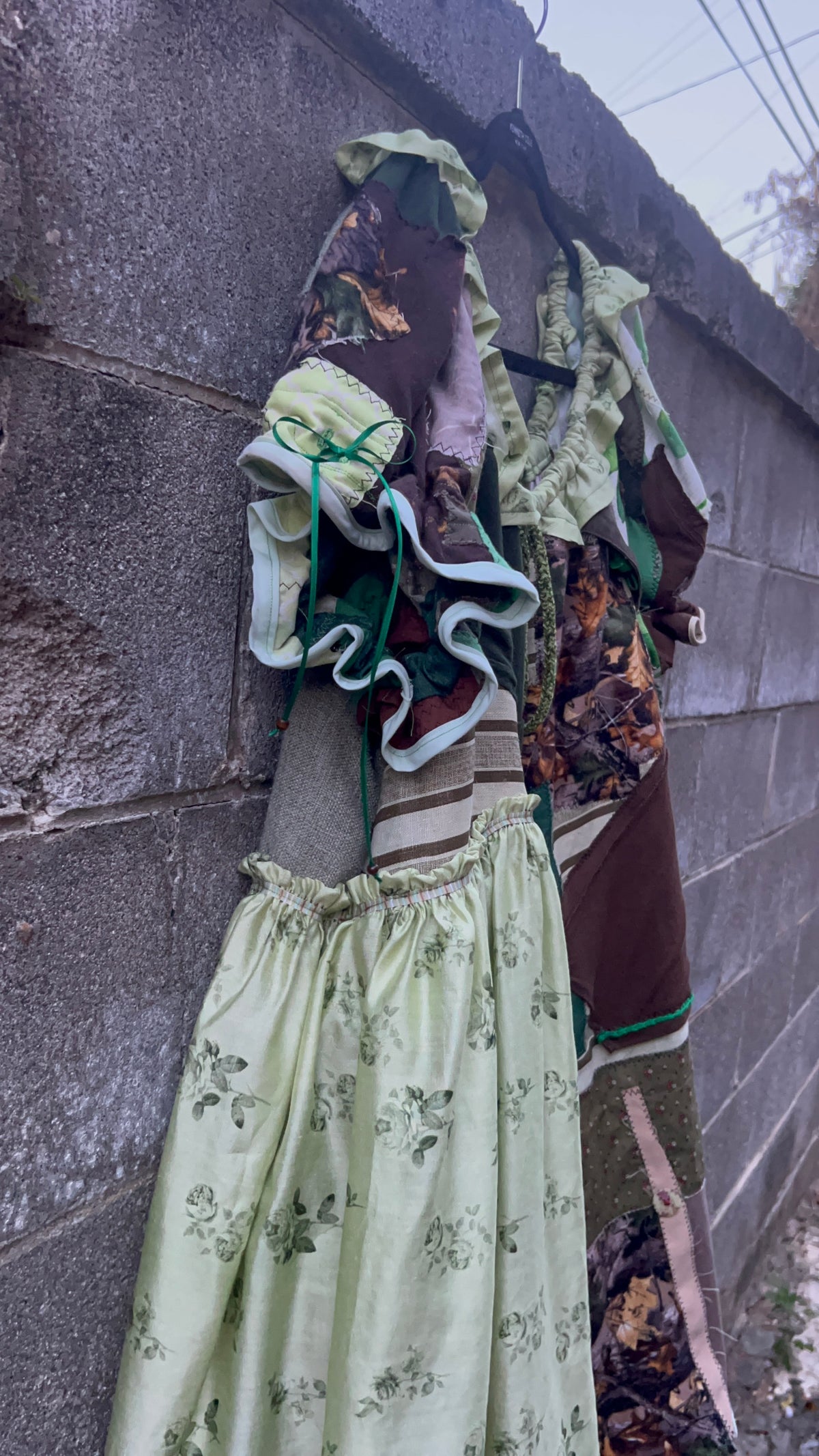 Green Scraps - Babydoll Dress