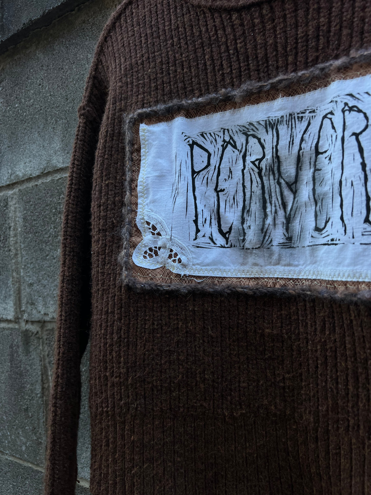 Perverts - Brown Knit Sweater - AE
