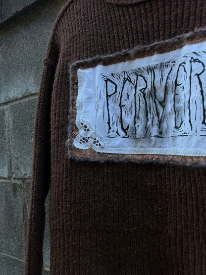 Perverts - Brown Knit Sweater - AE