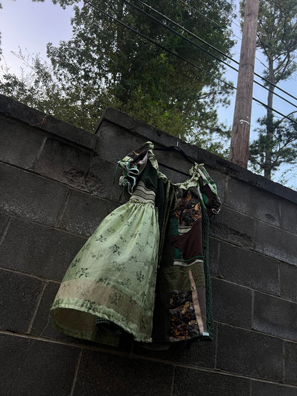 Green Scraps - Babydoll Dress