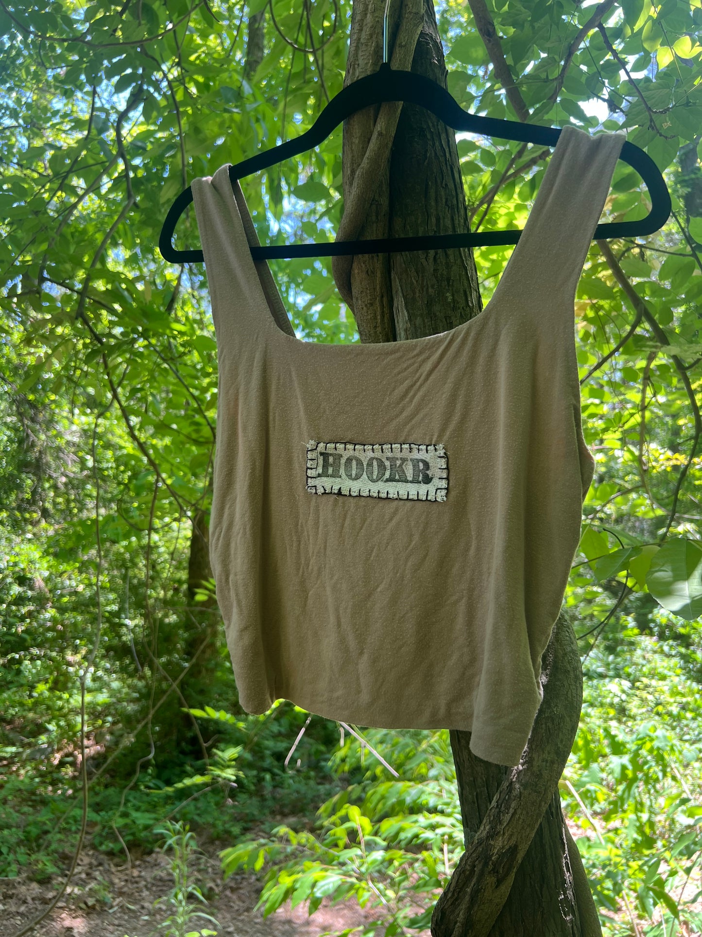 hookr merch - tan tank top