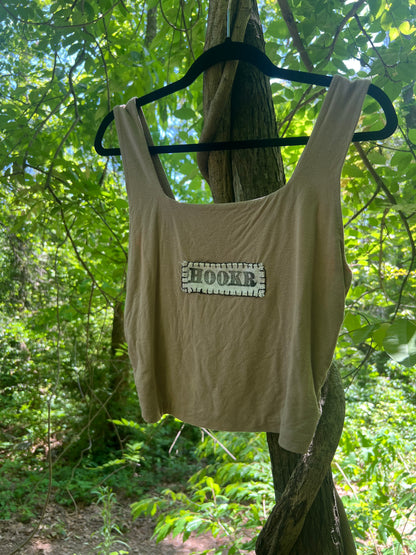 hookr merch - tan tank top