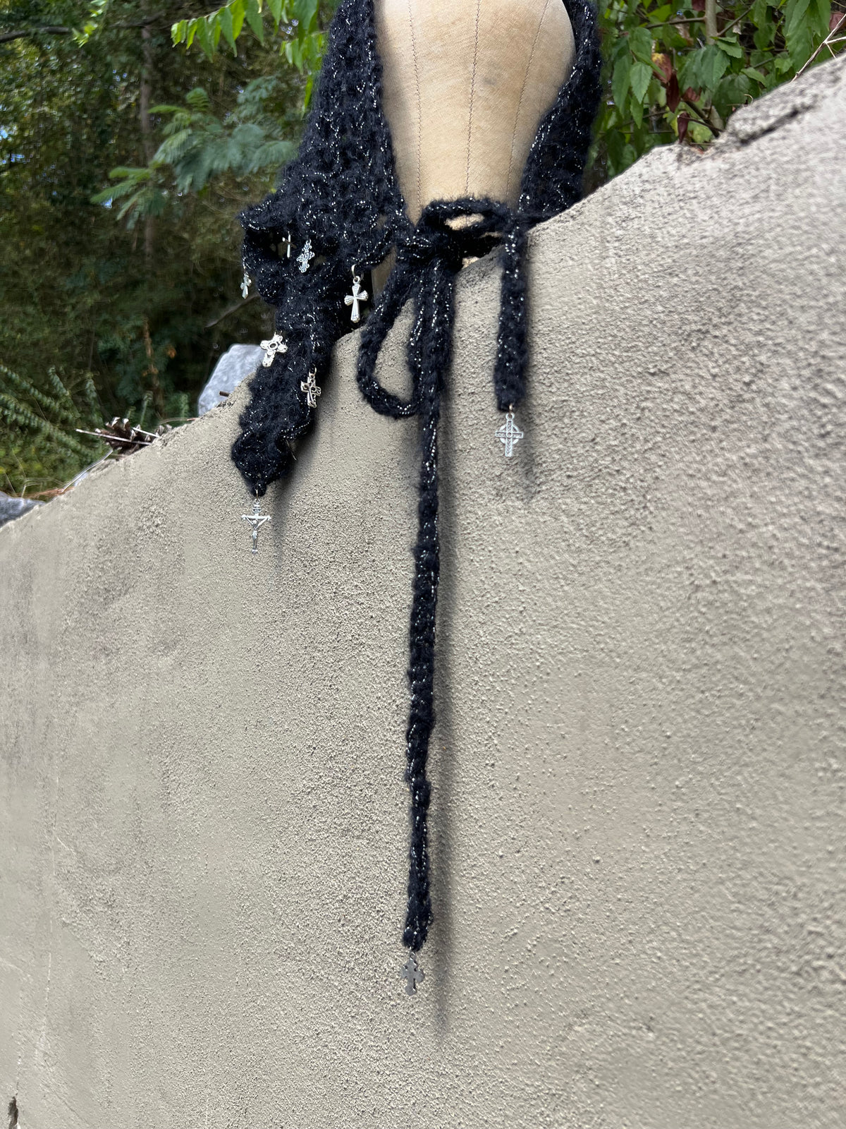 Sacrificial Shroud - Black Mohair