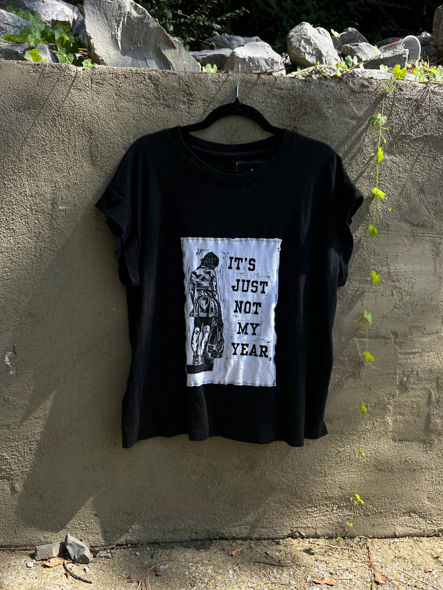 Not My Year - Black Muscle Tee