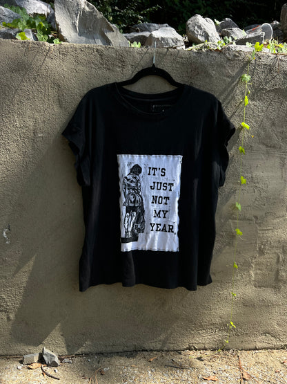Not My Year - Black Muscle Tee