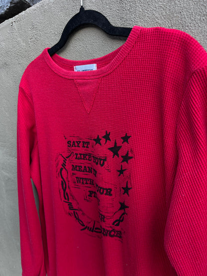 Like You Mean It - Vintage Red Pullover