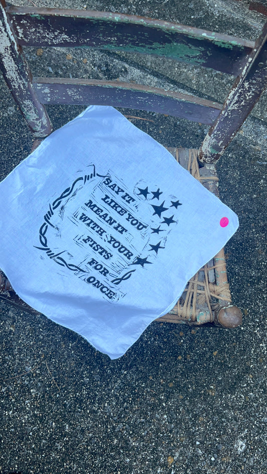 Like You Mean It - Alter Cloth / Vintage Handkerchief - no. 3