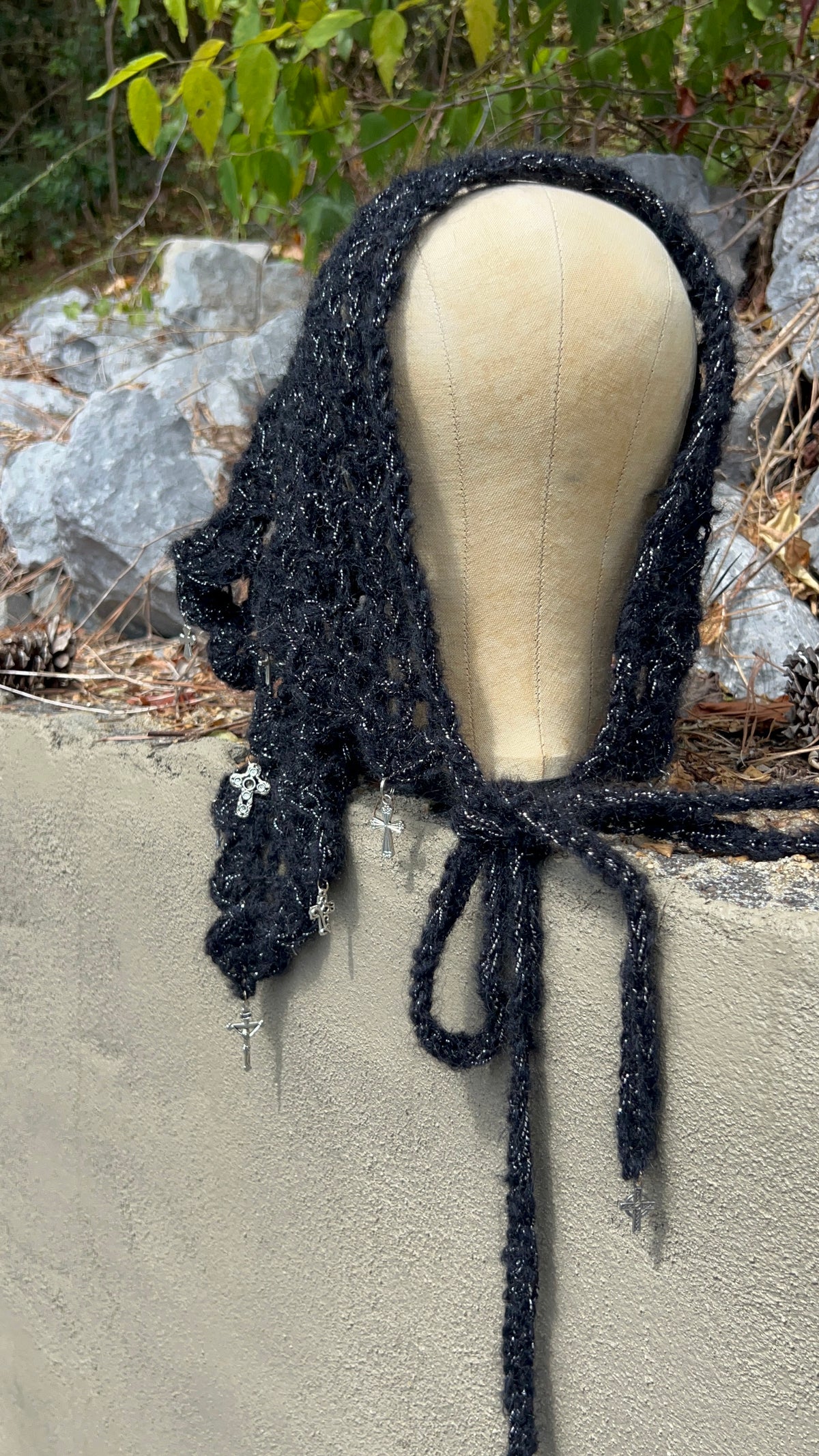 Sacrificial Shroud - Black Mohair