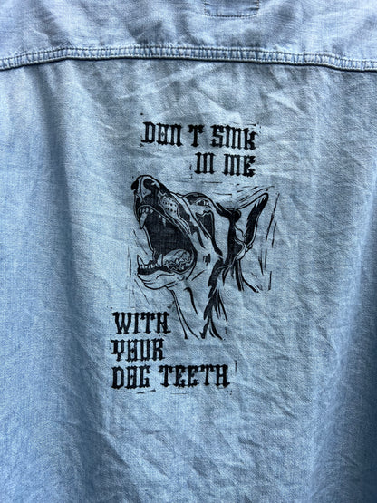 Dog Teeth - Denim Mended Shirt