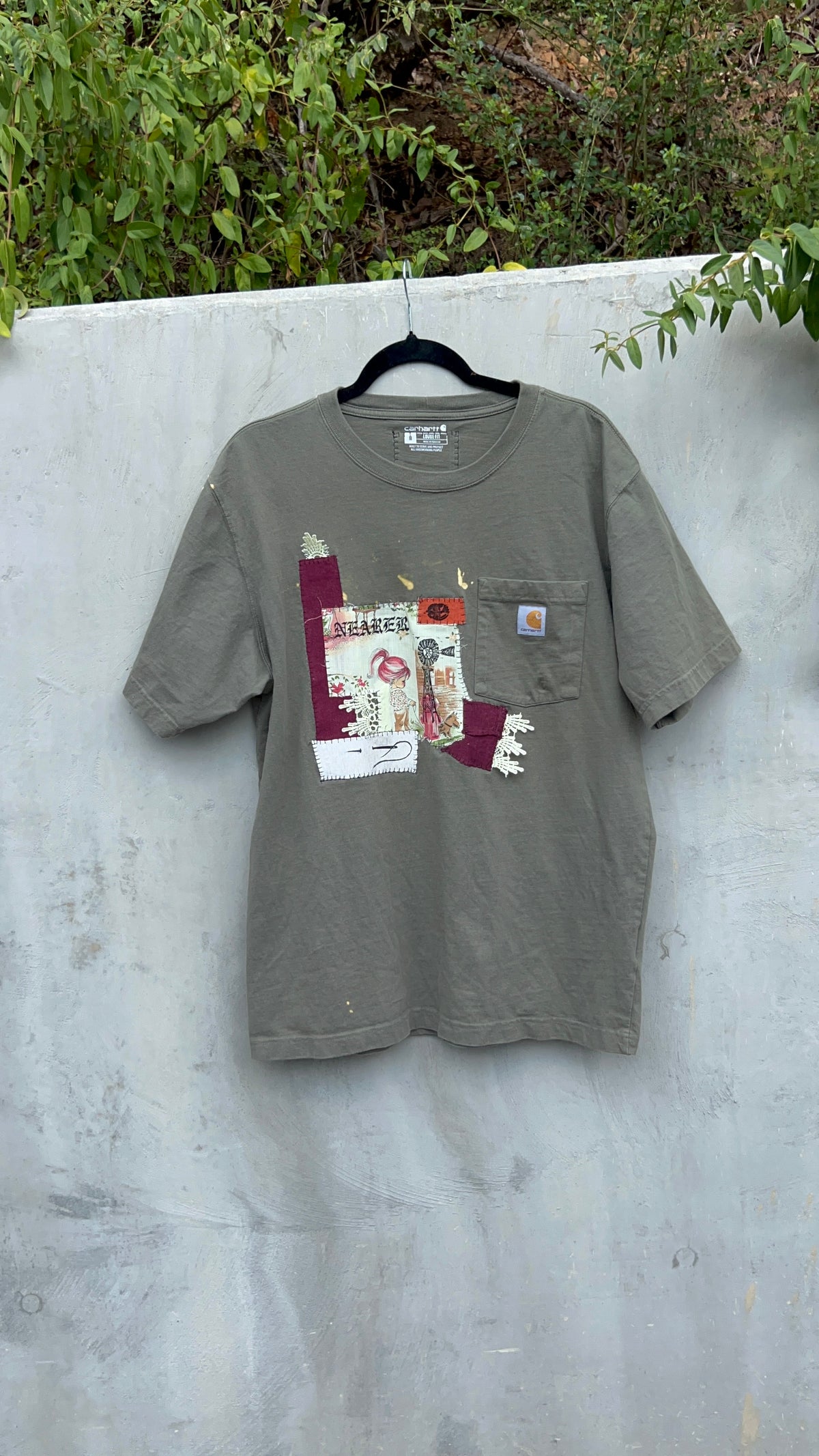 Nearer - Green Patchwork Tshirt