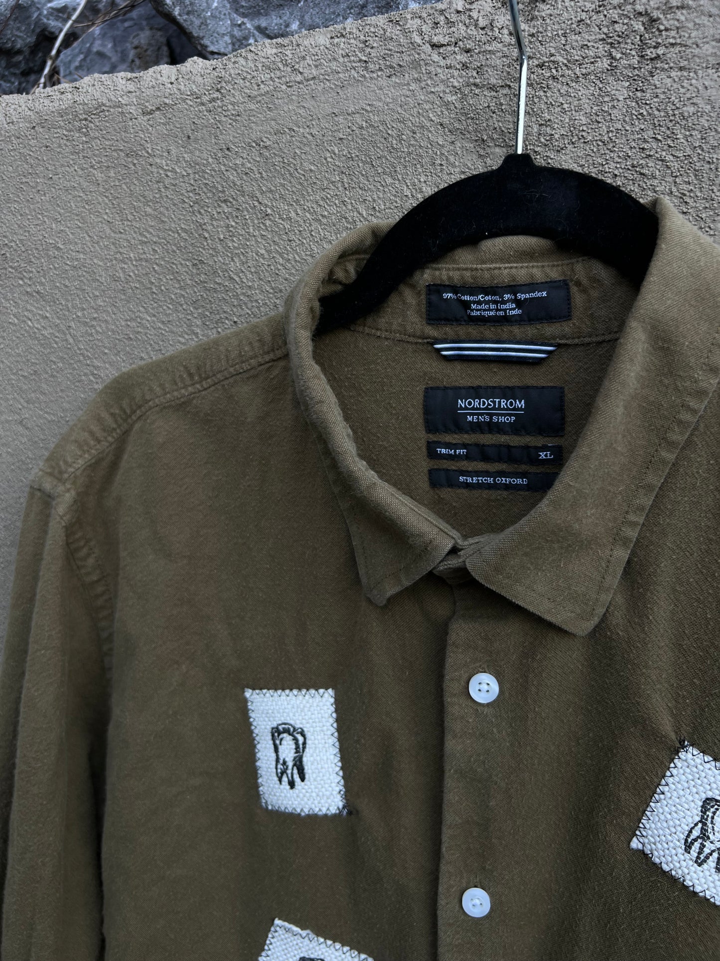 Dog Teeth - Green Flannel Shirt