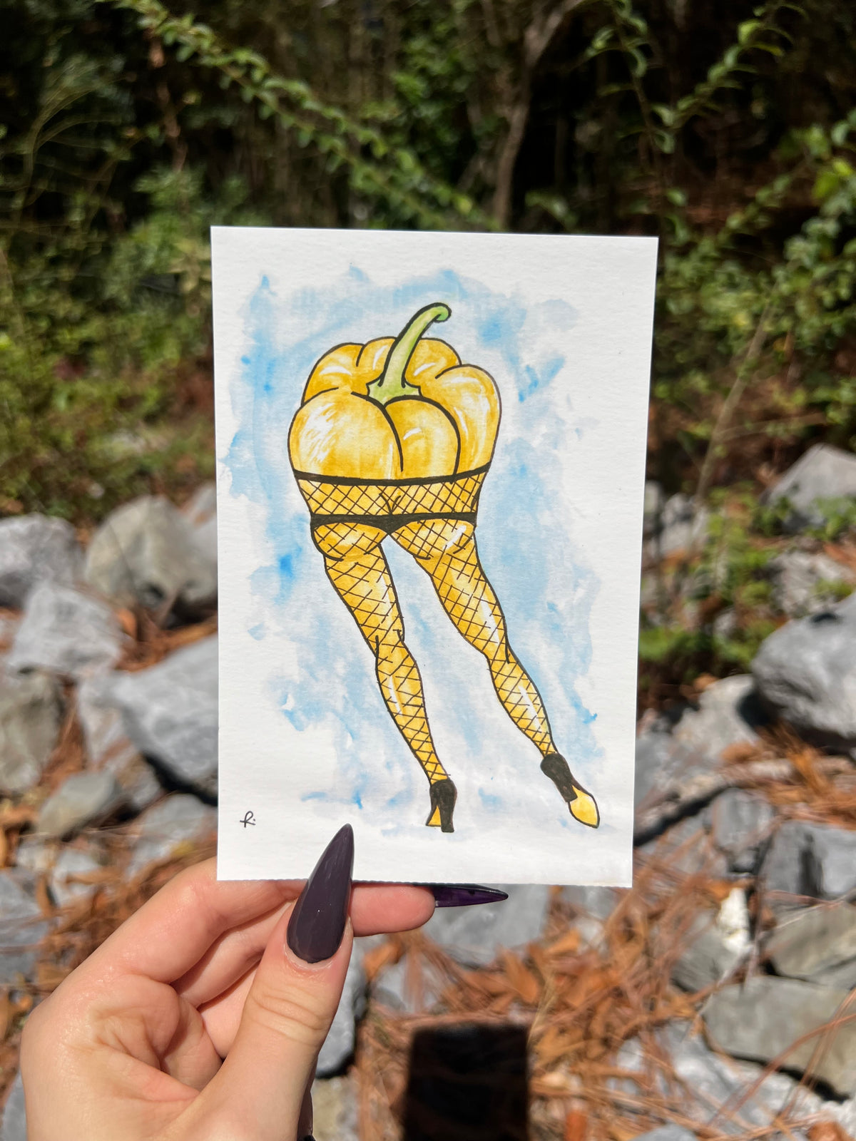 FLASH SALE - Bell Pepper Burlesque - Burlesque Fruits Giclee