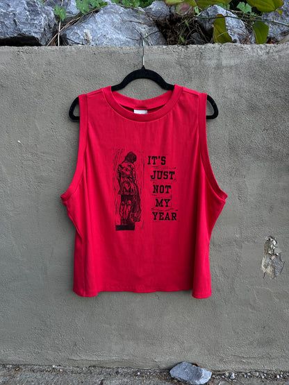 Not My Year - Red Tank Top