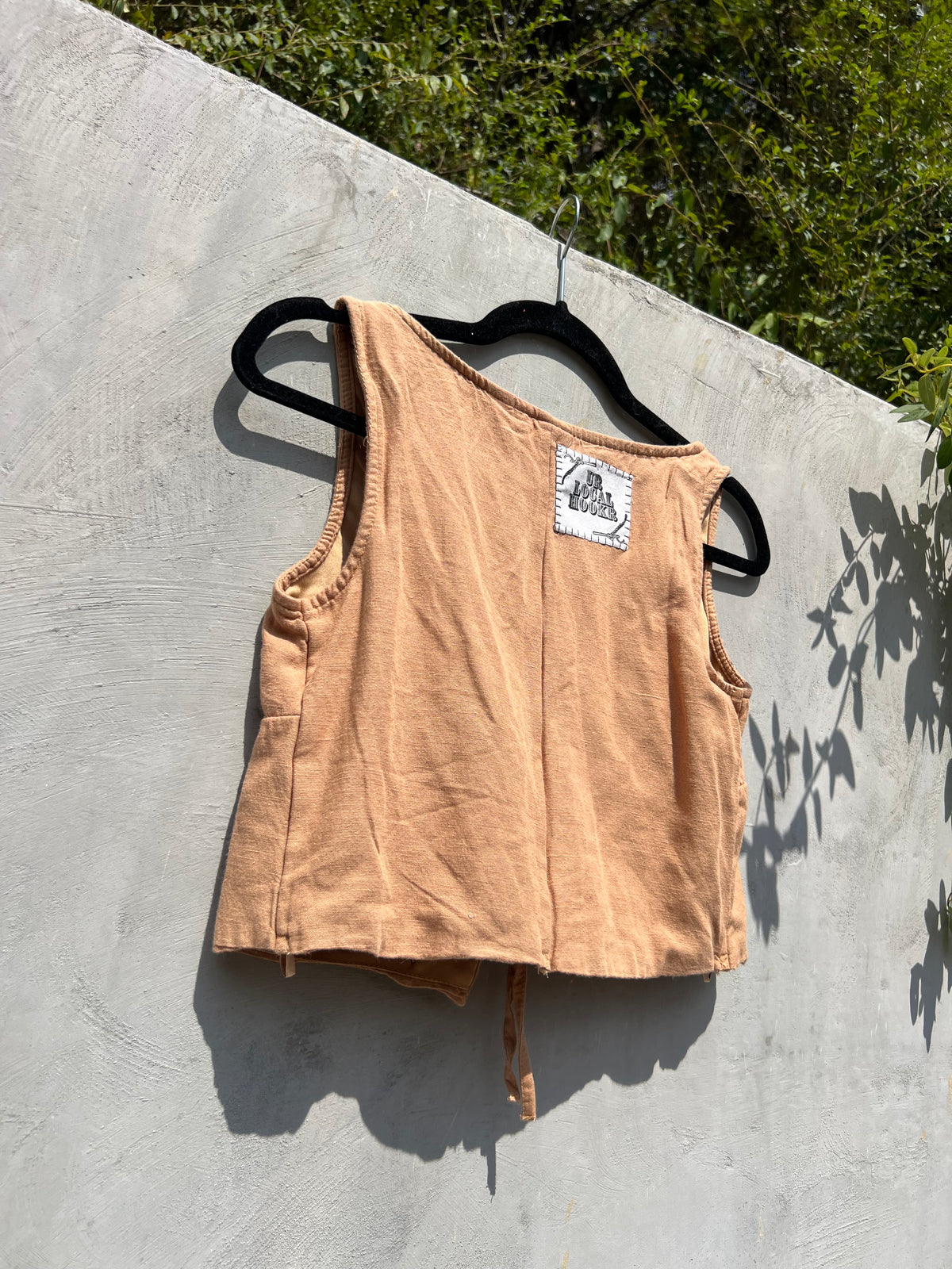Nearer - Brown Patchwork Tank Top - MS