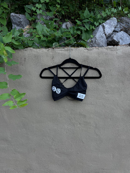 Florida Forever - Black Bralette