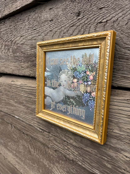 I Can See the End - Embroidered Vintage Photo
