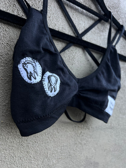 Florida Forever - Black Bralette