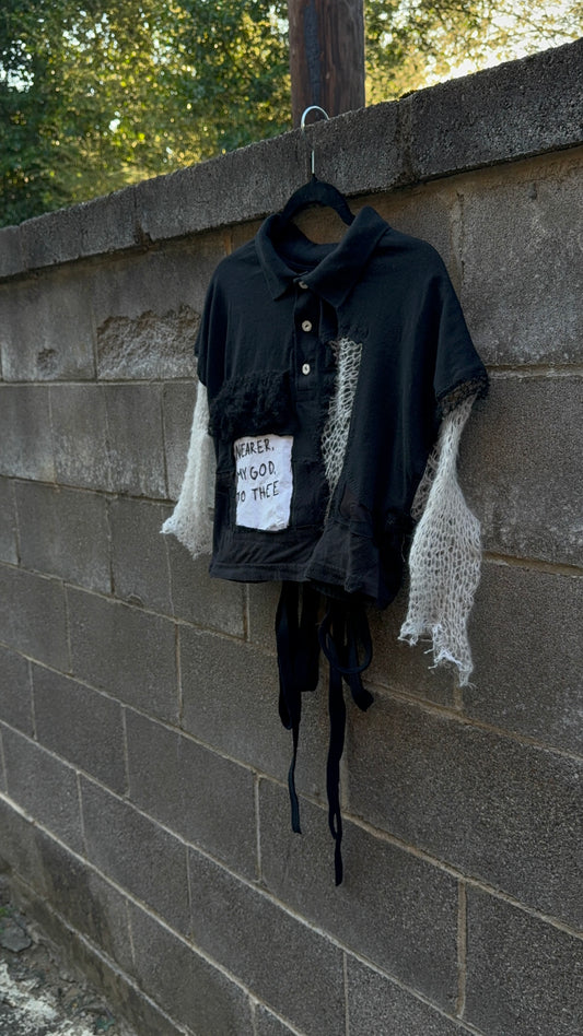 Nearer, My God, to Thee - Black Scrapped Shirt