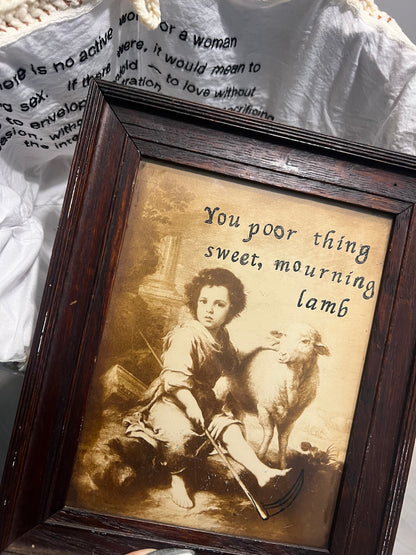 Poor Thing - Embossed Vintage Photograph