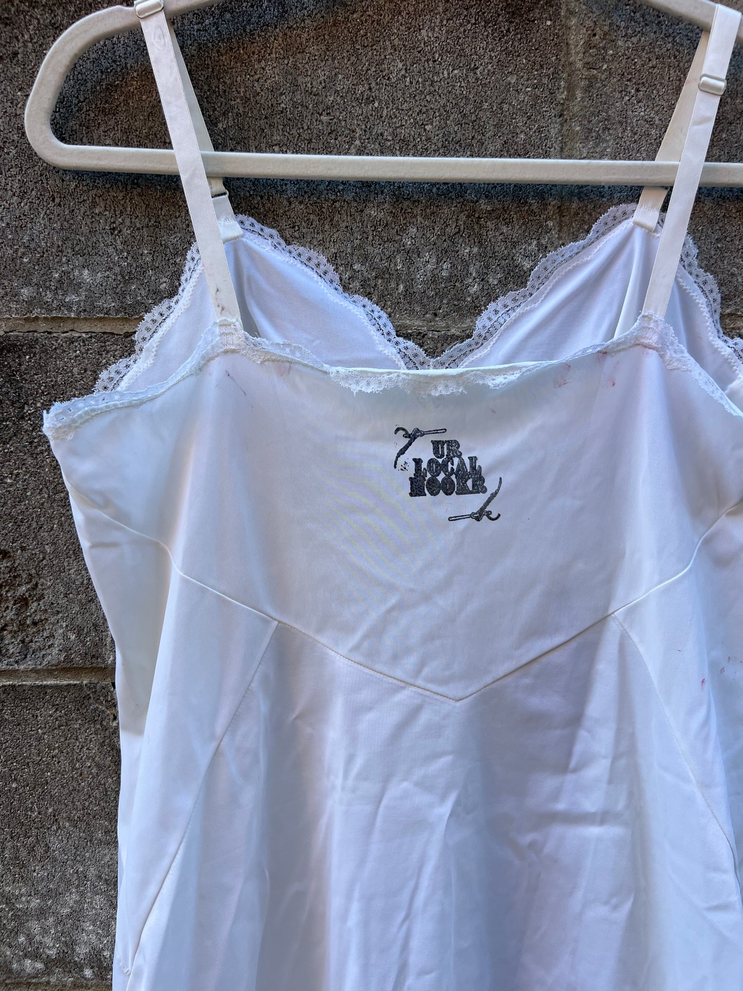 Go See Ethel Cain or the Devil Will Get You - Vintage White Slip Dress
