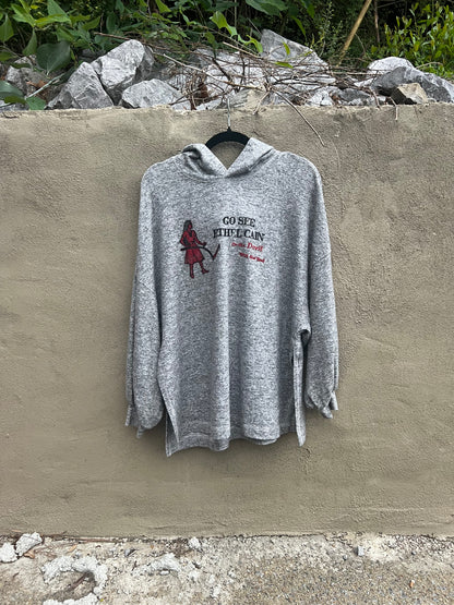 Go See Ethel Cain or the Devil Will Get You - Heather Gray Hoodie