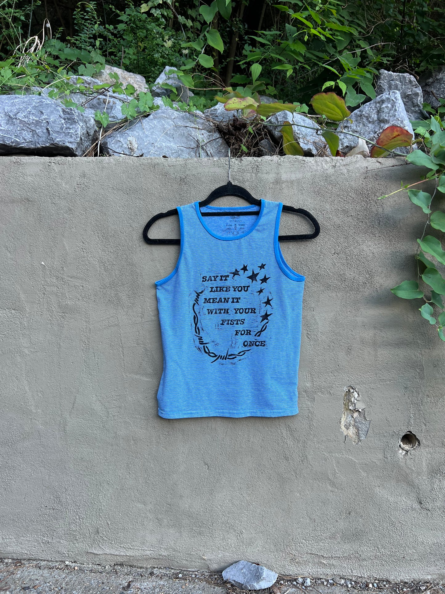 Like You Mean It - Blue Striped Tank Top