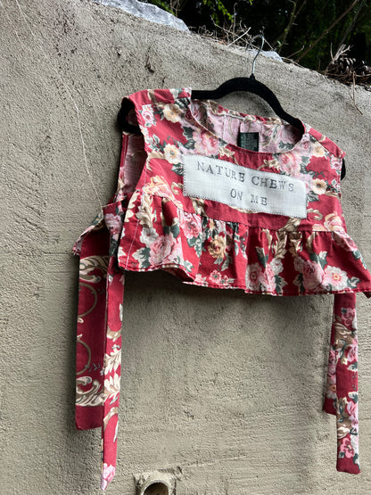nature chews on me - pillowcase top