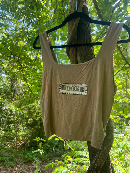 hookr merch - tan tank top