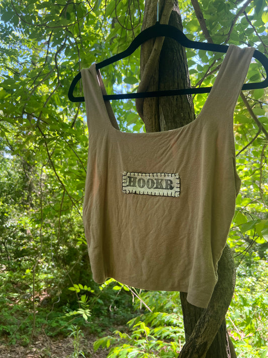 hookr merch - tan tank top