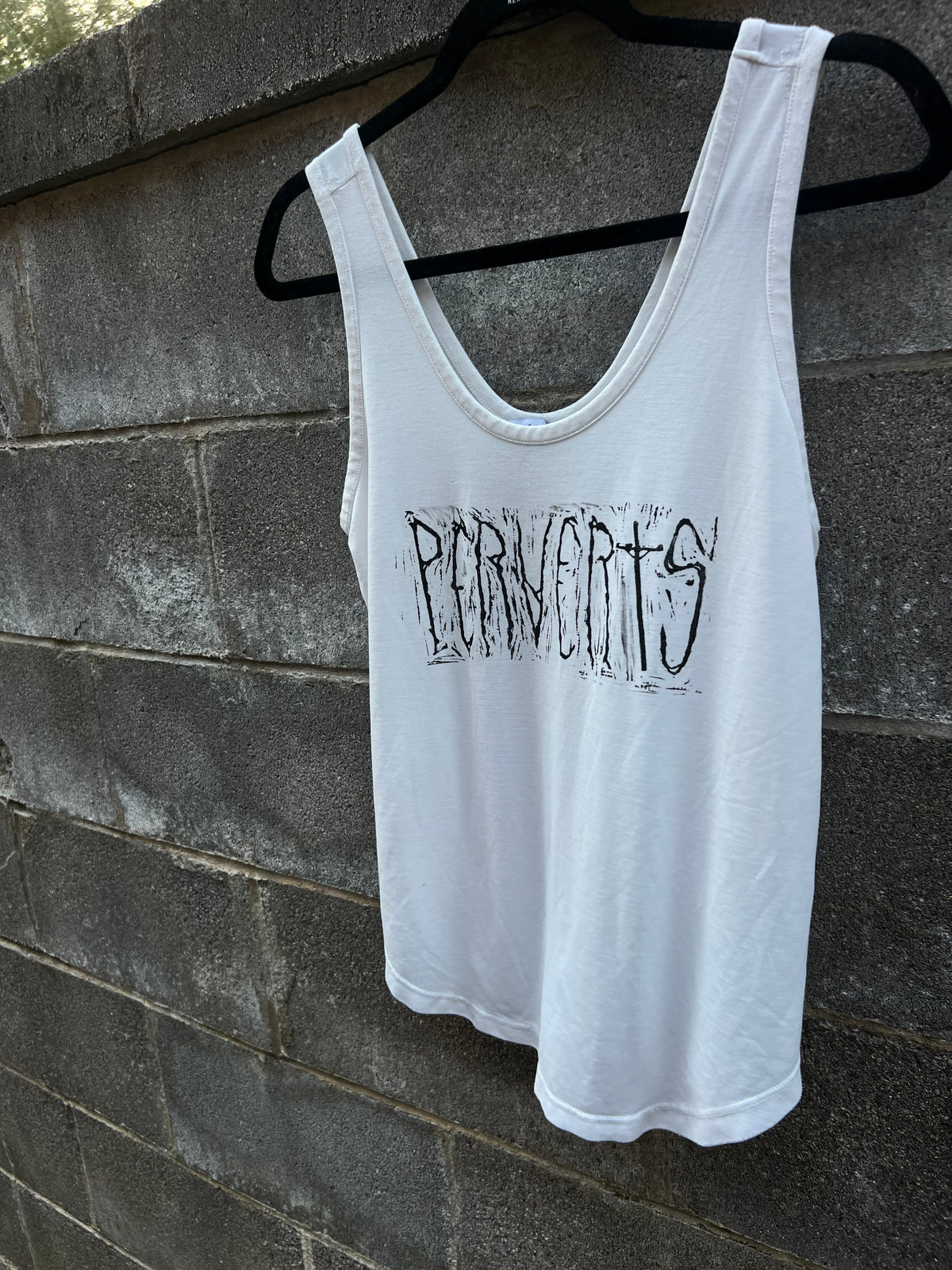 Perverts - White Tank Top - NZ