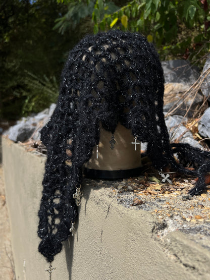 Sacrificial Shroud - Black Mohair