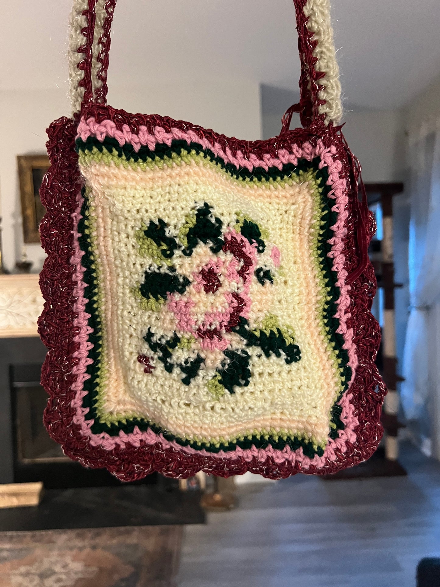 Vintage Floral Mini Tote