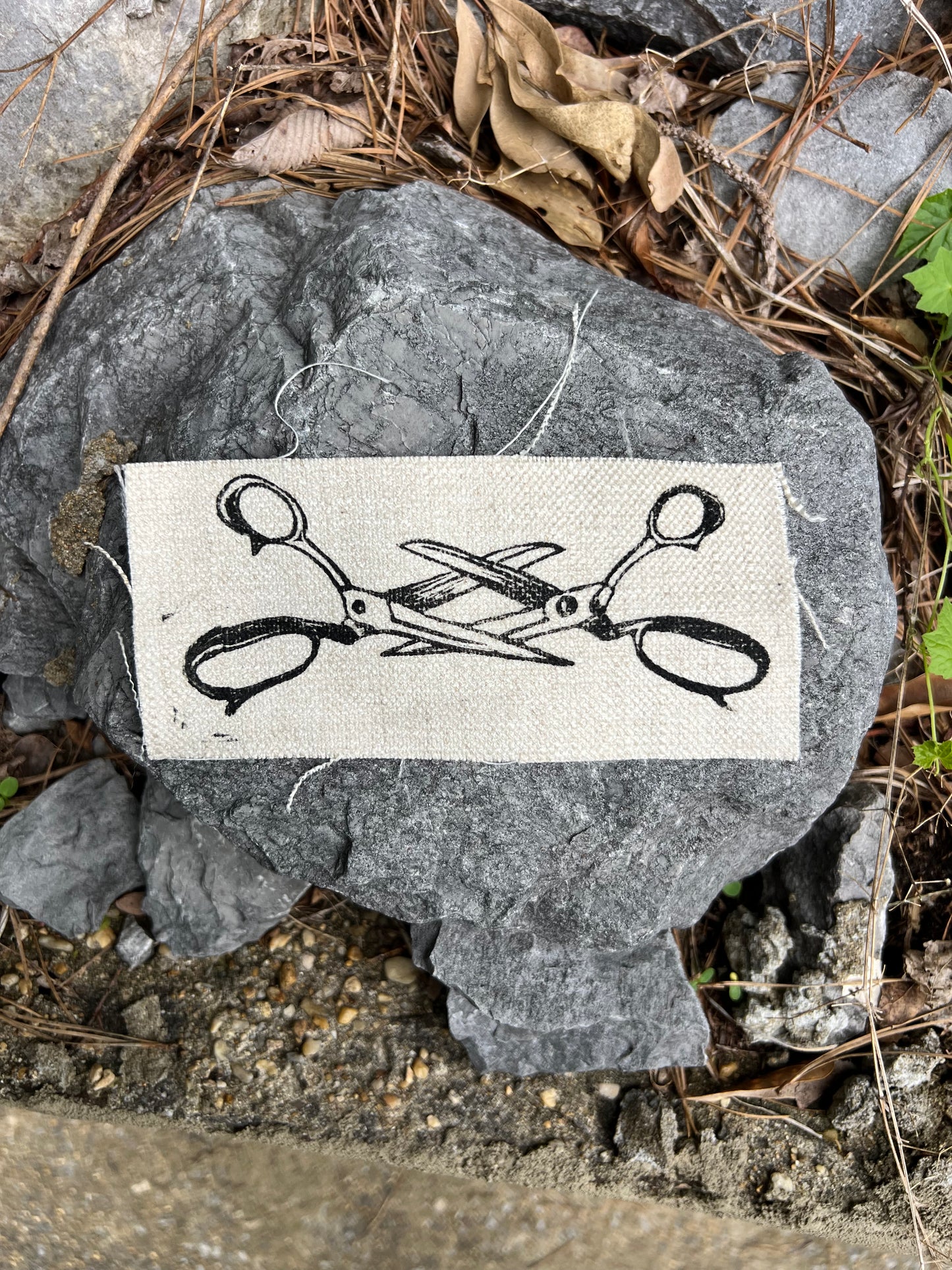 Scissor Me Timbers - Printed Sew-On Patch