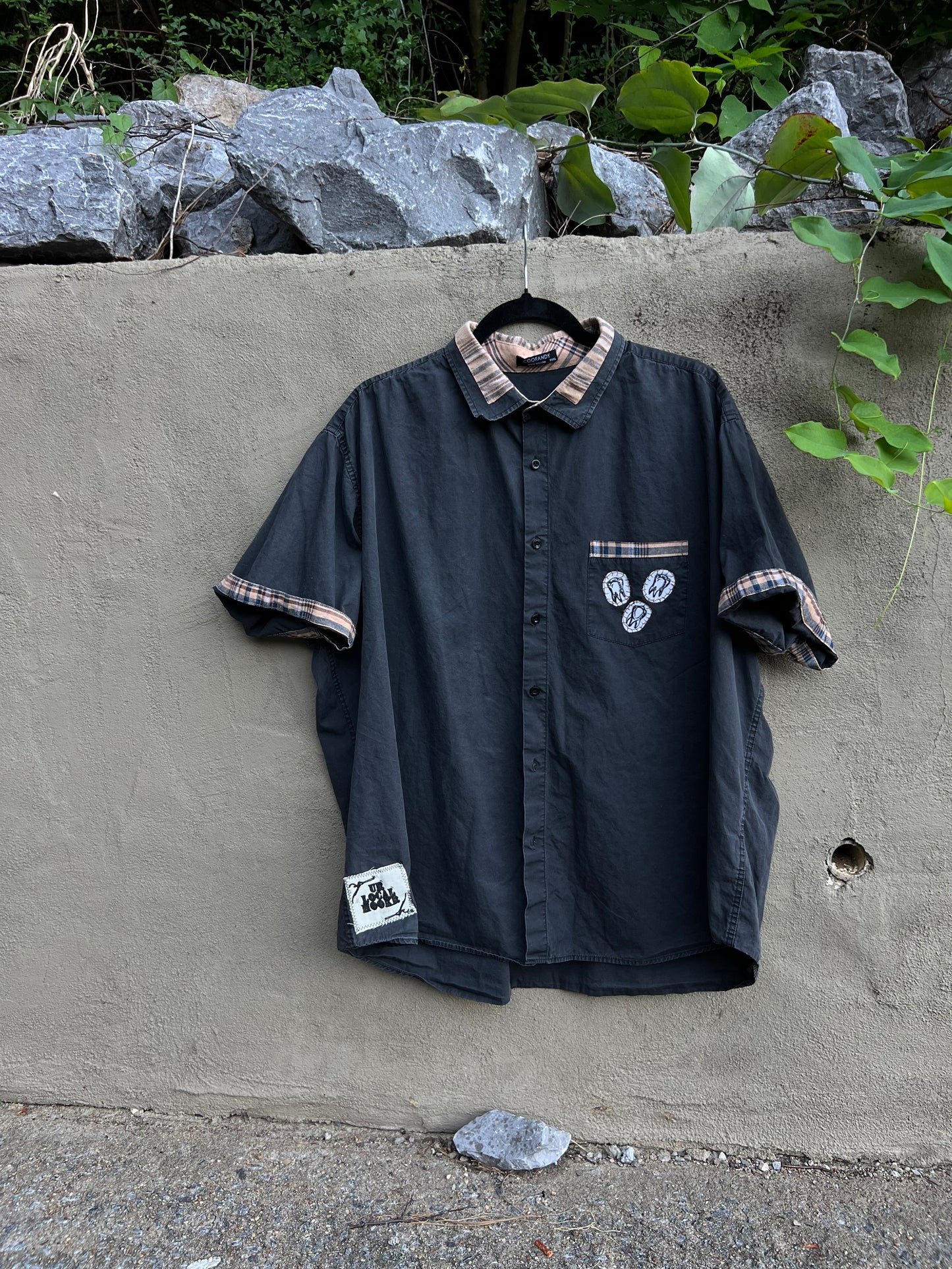 Dog Teeth - Dark Grey Shirt