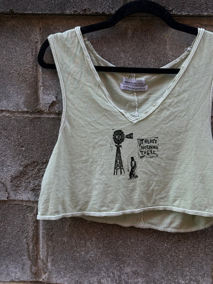 Mini Prints Collage - Green Tank Top - UO