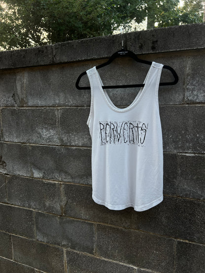 Perverts - White Tank Top - NZ