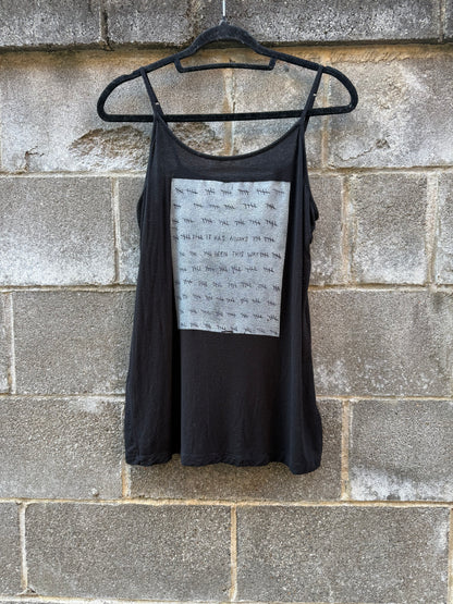 It Has Always Been This Way - Black Tank Top - spaghetti straps