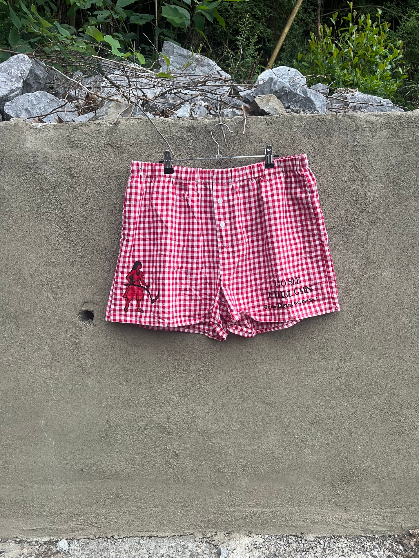 Go See Ethel Cain or the Devil Will Get You - Red Gingham Shorts