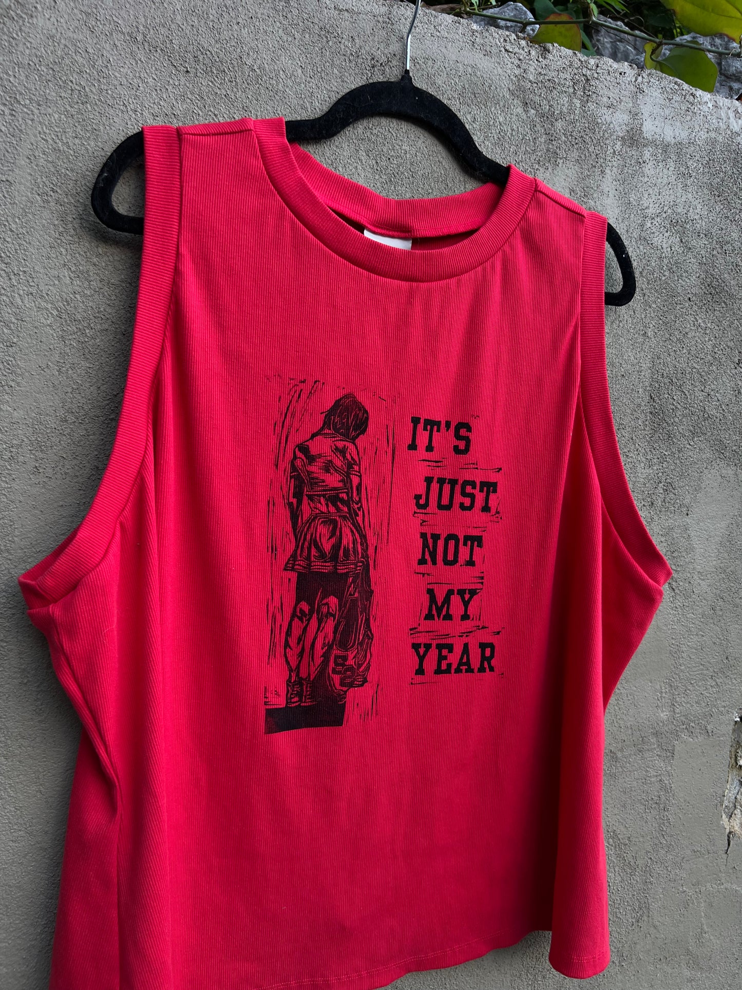 Not My Year - Red Tank Top