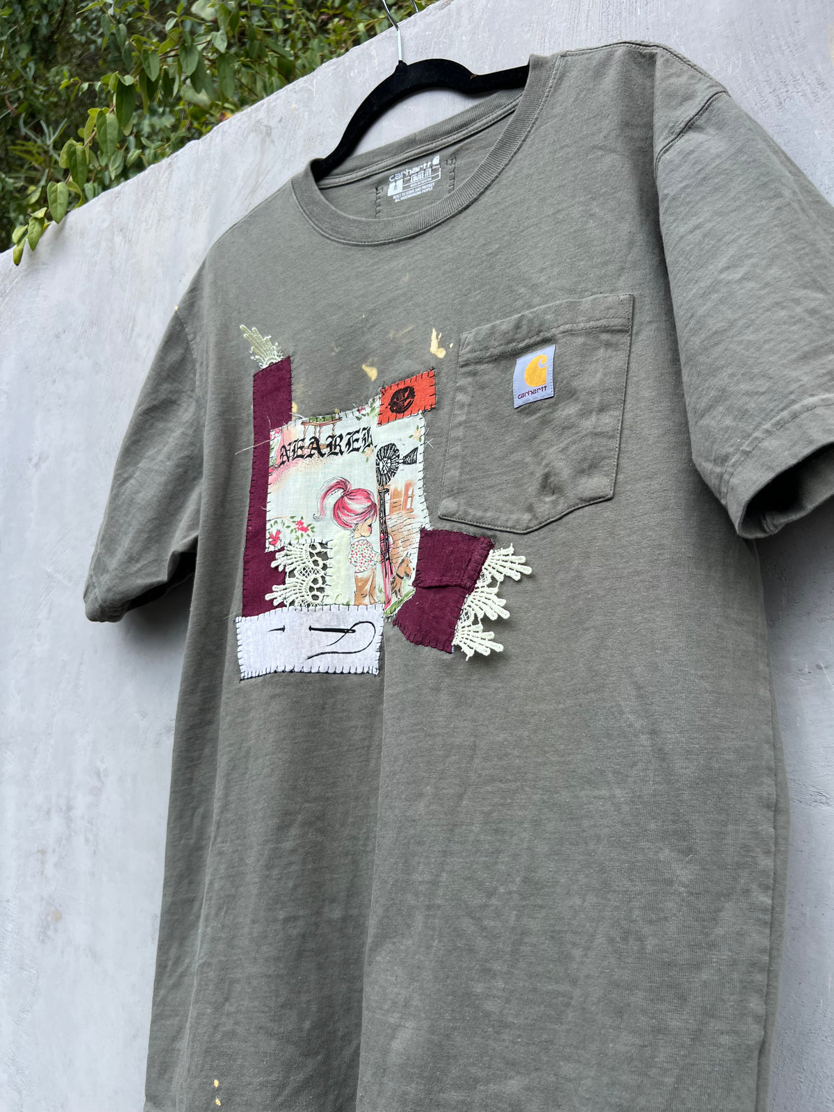 Nearer - Green Patchwork Tshirt