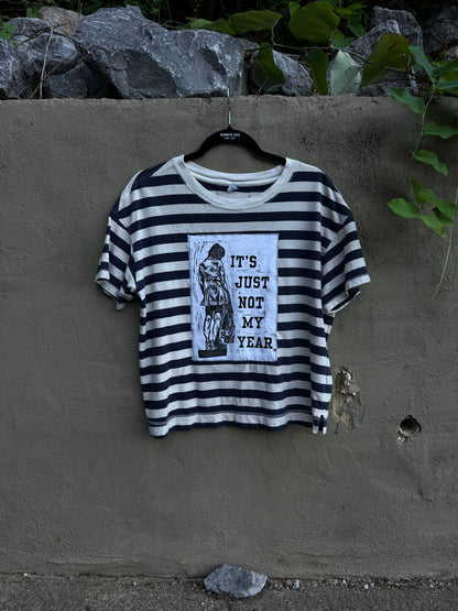 Not My Year - Navy & White Tshirt