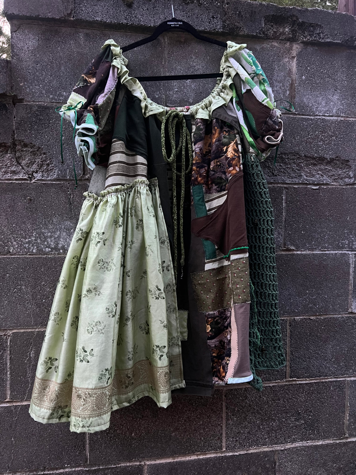 Green Scraps - Babydoll Dress