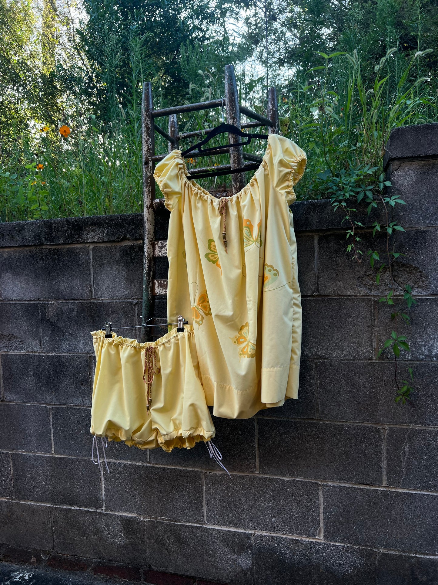 Butter Yellow - Babydoll Dress & Bloomers
