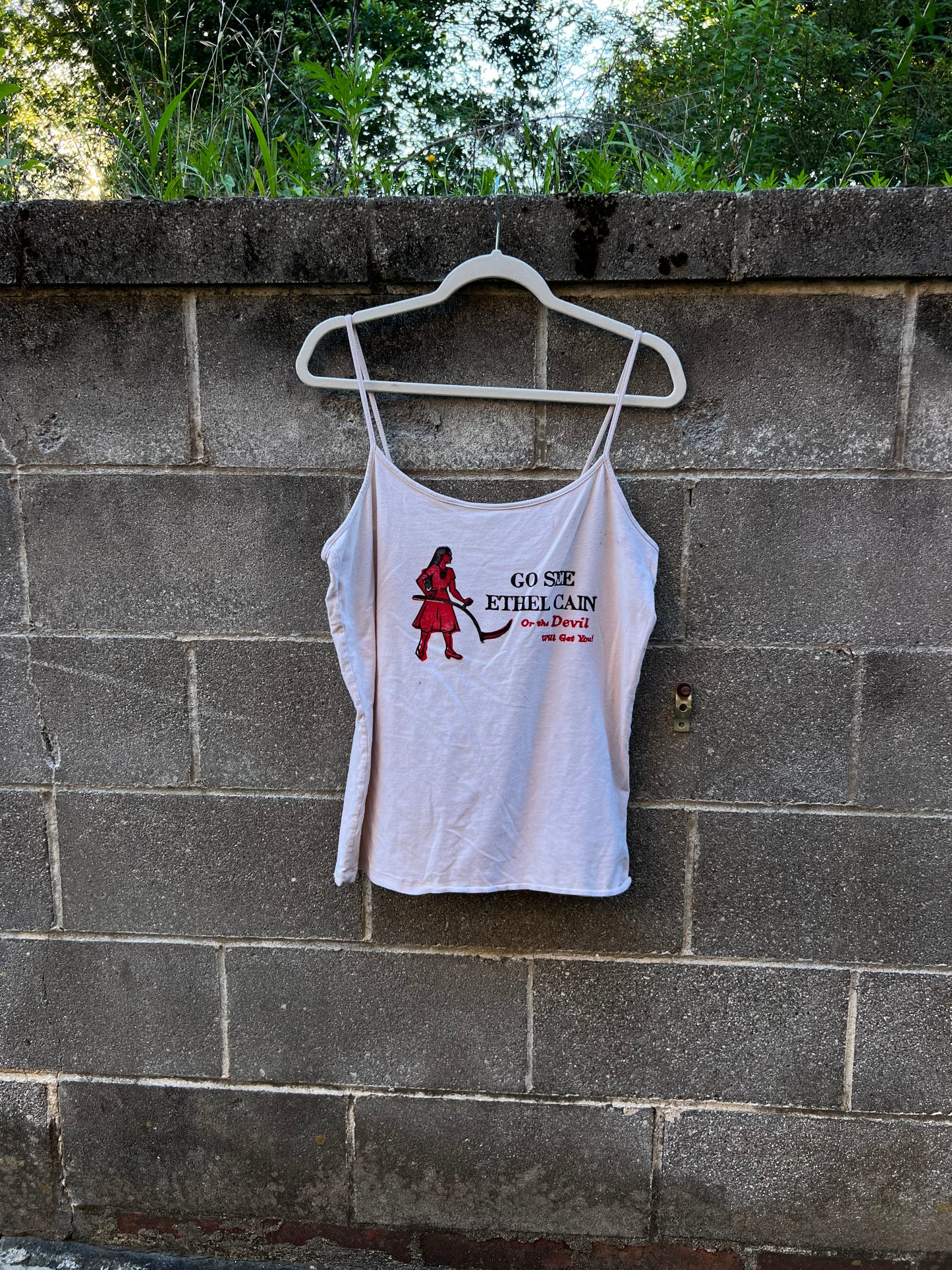 Go See Ethel Cain or the Devil Will Get You -  Taupe Spaghetti Strap Tank