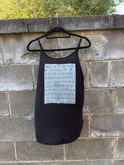 It Has Always Been This Way - Black Tank Top - spaghetti straps