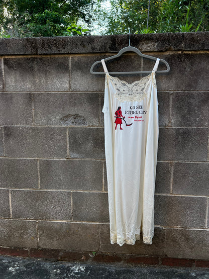 Go See Ethel Cain or the Devil Will Get You - Vintage Off-white Slip Dress