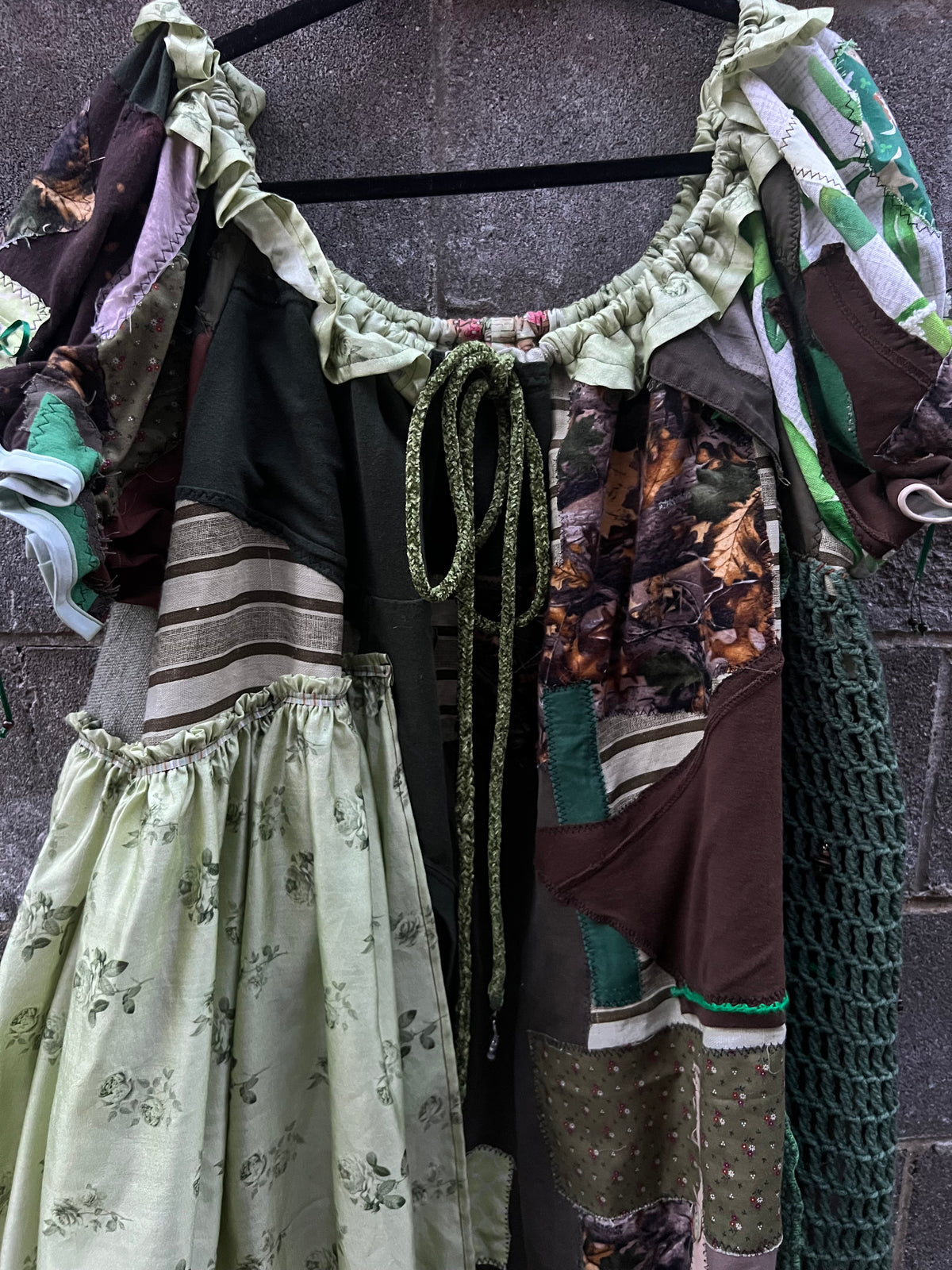 Green Scraps - Babydoll Dress