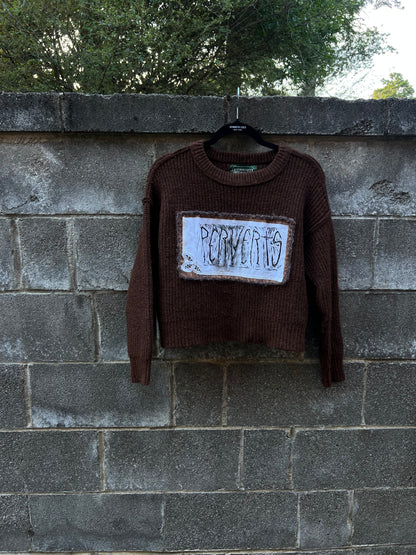 Perverts - Brown Knit Sweater - AE