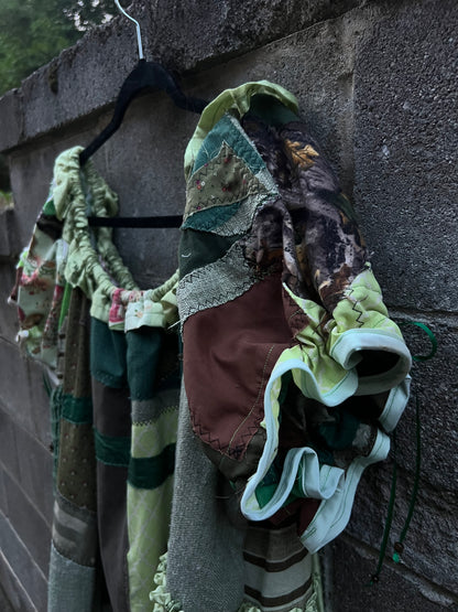 Green Scraps - Babydoll Dress